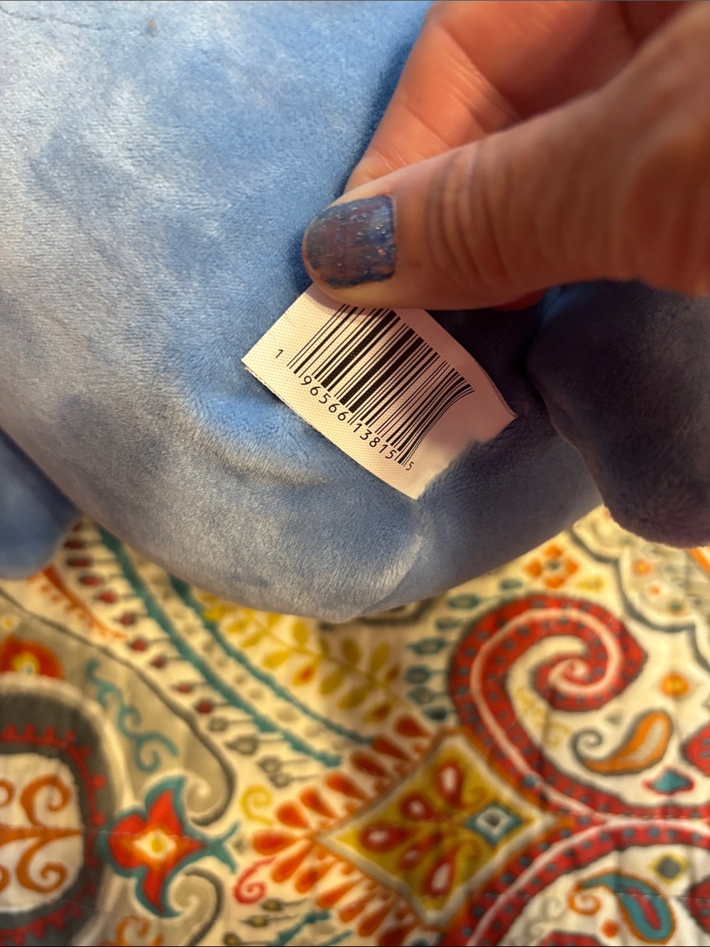Squishmallow blue Plush Shark Toy - "You're Jawsome!" Embroidered - Picture 4 of 11